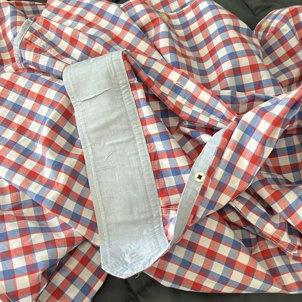 Banana Republic Soft Wash Plaid Shirt Size XL
